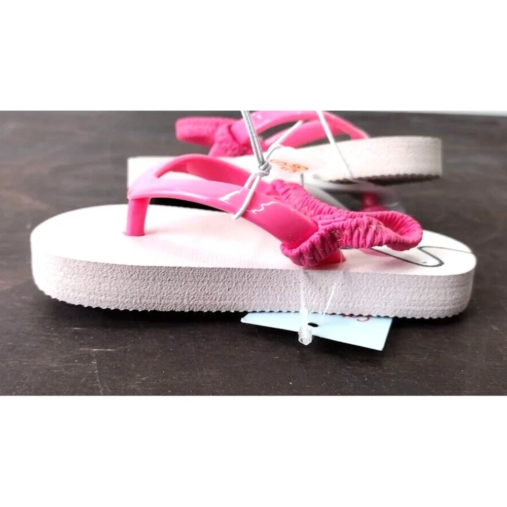 Cat Jack Toddler Kids Unicorn‎ Flip Flops Sandals Pink Size S 5/6